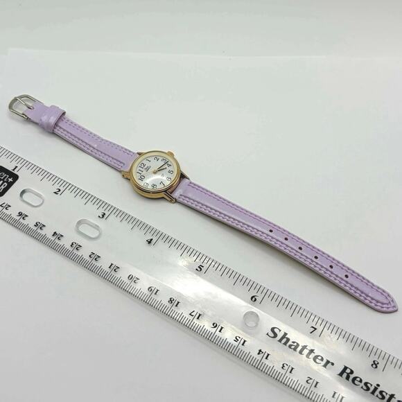 Vintage Purple & Gold Timex Watch - Picture 4 of 5